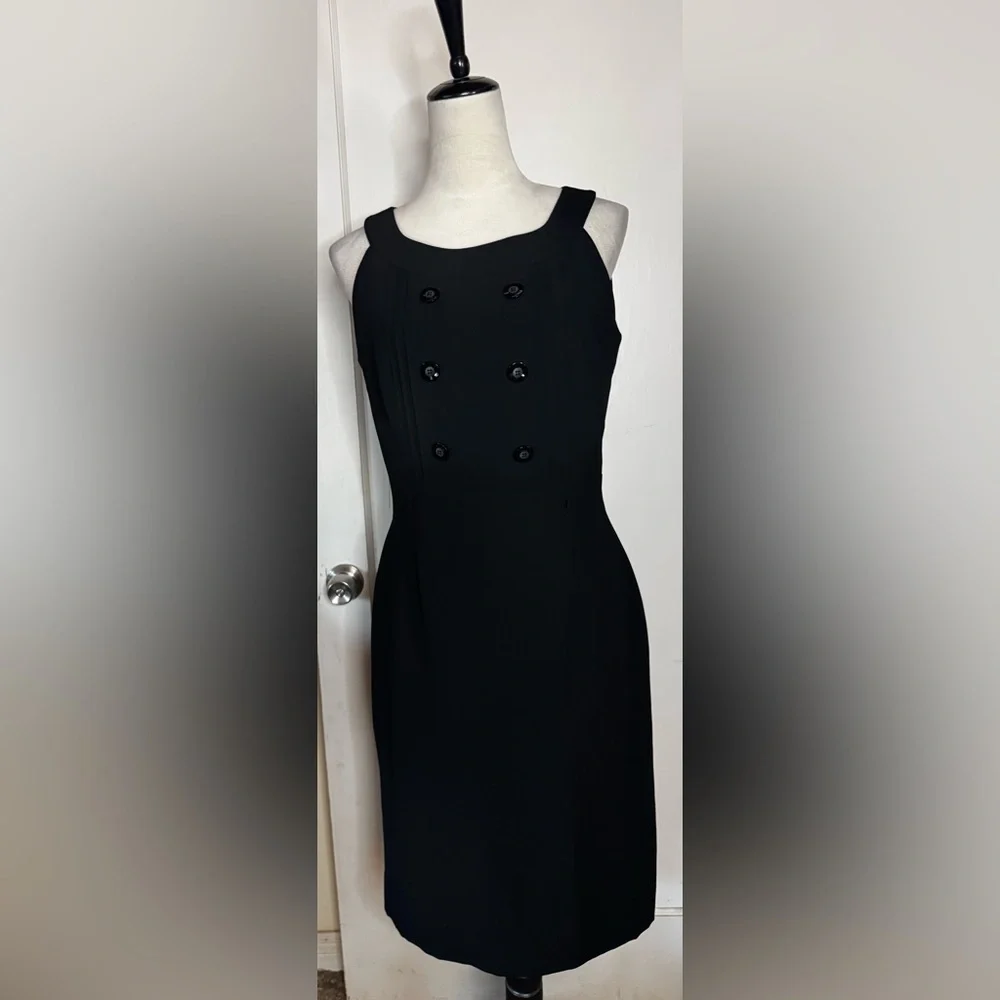 Tahari Pencil Midi Dress Racerback Sleeveless Business Office Professional - Picture 3 of 9